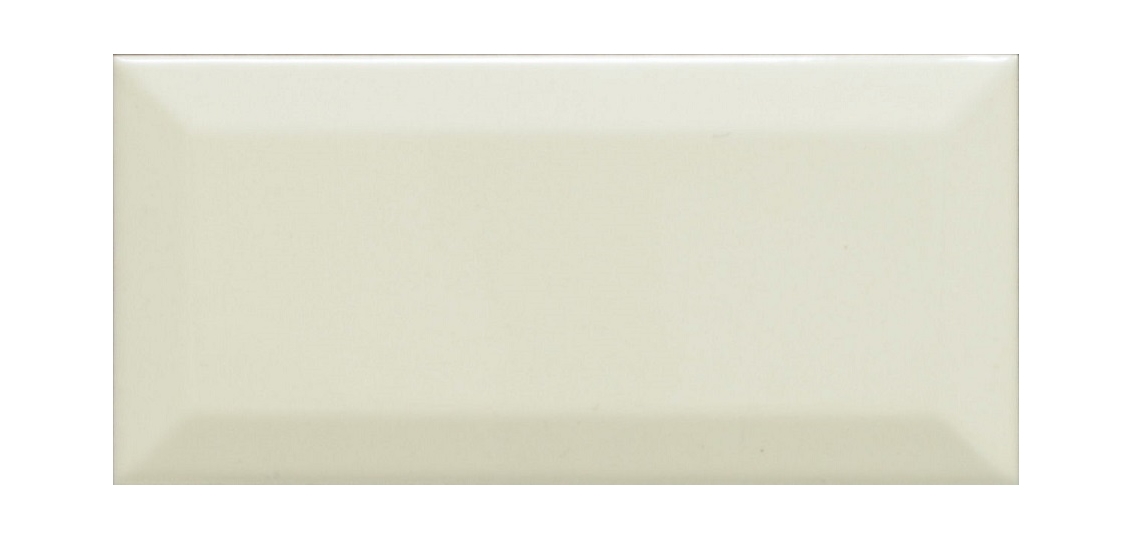 Metro Mini Gloss Cream Bevelled 150mm x 75mm